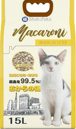 Shukufuku マカロニ型 おからの猫砂　オリジナル 15L