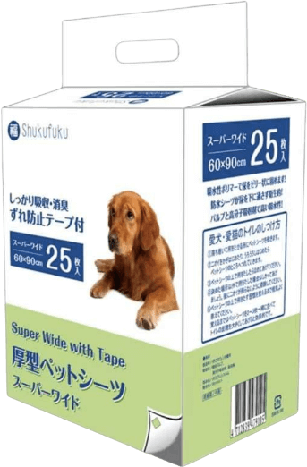 Shukufukuペットシーツ ずれ防止テープ付き スーパーワイドサイズ